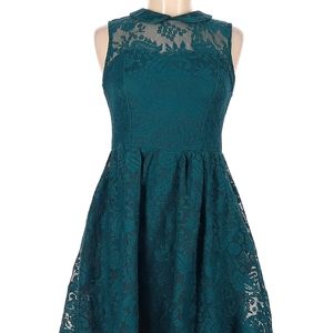 Xhilaration lacey teal shirtdress stretchy